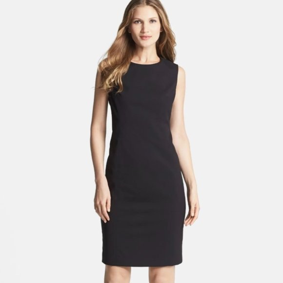 🔥 Jones New York | "Mallory" Tan Stretch Sleeveless Sheath Career Dress 10 - Picture 6 of 7